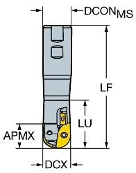 R21650B40100 SANDVIK COROMILL Kugelschaftfräser R216