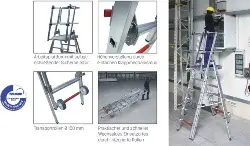 Produktfoto 1 von 52521 Teleskopaufsatz + 3 Sprossen für Plattformleiter FlexxStep