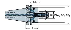 39255505C4022045 SANDVIK Adapter für Planfräser