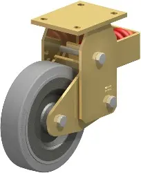 Produktfoto 1 von BSFN-SE 200K-SG BLICKLE Stahlgeschweißte Schwerlast-Bockrolle mit Stahlfeder