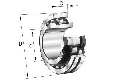 0190192460000 FAG Pendelrollenlager 222SM70-TVPA