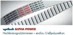 Produktfoto 1 von 25 AT5 / 610 AP OPTIBELT ALPHA-POWER Zahnflachriemen Polyurethan metrisch