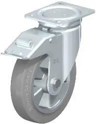 Produktfoto 1 von LU-ALEV 200K-FI-SG BLICKLE Stahlblech-Lenkrolle, schwere, geschlossene Ausf.