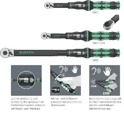Produktfoto 1 von 05075605001 Umschaltknarre Click-Torque A6 mit 1/4' Innensechskant