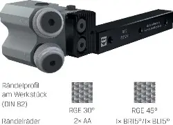 Produktfoto 1 von 31001901 Rändelfräswerkzeug RF 2 o.R. 241-12M 2 - 15 ZEUS