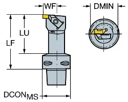 C4CTLHOL170703 SANDVIK TopLok COROMANT CAPTO-Schneidkopf