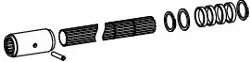 Produktfoto 1 von 48025784 Zentralantrieb-Set für Radblock RB/I Größe 200