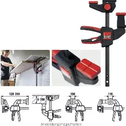 Produktfoto 1 von EZR15SET Einhand-Tischzwinge für Führungsschienen, 1 Pa. BESSEY