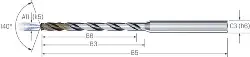 2.CD.100135.IC CrazyDrill Cool-SST VHM RIP 10xd, Inox, IKZ, 1,35mm MIKRON