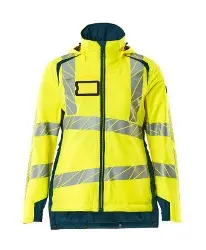 19045-449-17445XL MASCOT Damen Winterjacke CLIMASCOT, High Vis gelb/petrol, Gr.5XL