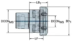 Produktfoto 1 von C6DM32N030 SANDVIK Coromant Capto® Adapter auf MDI