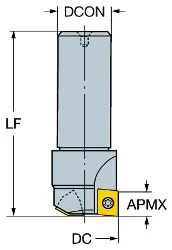 Produktfoto 1 von R2162025 SANDVIK U-MAX Bohrnutenfräser