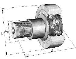 Produktfoto 1 von 0008729200000 INA Zapfenlaufrolle ZLE5207-2Z