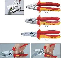 Produktfoto 1 von 95 16 165 KNIPEX-VDE-Kabelschere