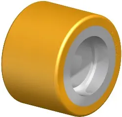 RK-HTH 080X056/47X14-56-Z BLICKLE Gabelhubwagen-Rolle mit PU-Laufbelag Extrathane