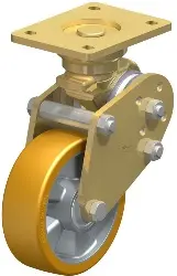 Produktfoto 1 von BPFE-ALTH 150K BLICKLE Schwerlast-Bockrolle mit Polyurethan-Drehfedern