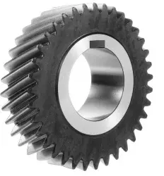 Produktfoto 1 von 25102520 Stirnzahnrad Stahl,Modul 2,0,25 Zähne, B:20H6,schräg verz.