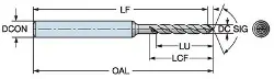 Produktfoto 1 von 86310330017A0OO1AD SANDVIK CoroDrill® 863 Vollhartmetallbohrer