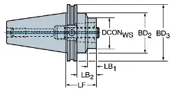 Produktfoto 1 von C8A3904560050 SANDVIK COROMANT CAPTO-Grundhalter
