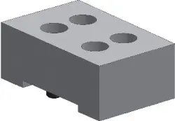 Produktfoto 1 von 945836932 Blockbacke weich 42x 60x 25mm, für MC060, HILMA
