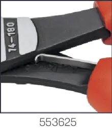 Produktfoto 1 von 74 12 180 KNIPEX-Kraft-Seitenschneider poliert, Mehrkomponentenhüllen