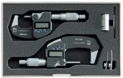 Produktfoto 1 von 293-962-30 Digim.-Bügelmessschr.Satz IP65 0- 75mm,0,001mm,Dat. MITUTOYO