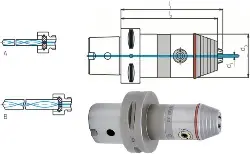 241210 C6/08 Präzisions-Kurzbohrfutter IK ISO 26623-1 C 6 x0,3- 8 WTE