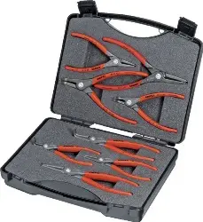 Produktfoto 1 von 00 21 25 Sicherungsringzangen-Satz 8-tlg. im Koffer - KNIPEX -