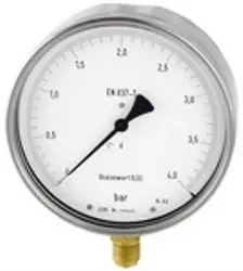 Produktfoto 1 von 1165 1165, Feinmessmanometer, G 1/2 radial unten, 0 - 10,0 bar, Ø 160