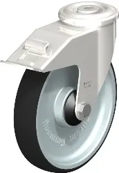 Produktfoto 1 von LEXR-PATH 200KD-FI-ELS BLICKLE Edelstahl-Lenkrolle mit Rückenloch