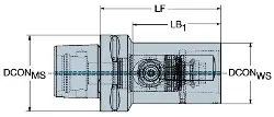 Produktfoto 1 von C10QCC8150 SANDVIK Coromant Capto Verlängerung mit Schnellwechsel