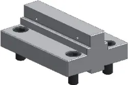 Produktfoto 1 von 937916111 Stufen-Mittelbacke für DS, BB= 125mm, B= 26mm HILMA