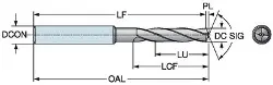 Produktfoto 1 von 86010950044A0GMX1BM CoroDrill® 860 Vollhartmetallbohrer