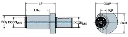 Produktfoto 1 von VDI5060SL40L119 SANDVIK Adapter VDI - CoroTurn® SL
