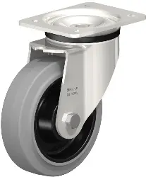 Produktfoto 1 von LKX-POEV 160XKA-SG BLICKLE Edelstahl-Schwerlast-Lenkrolle mit Anschraubplatte