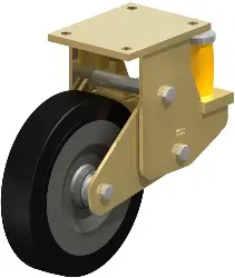 Produktfoto 1 von BSFE-SE 250K BLICKLE Stahlgeschweißte Schwerlast-Bockrolle mit PU-Feder