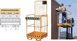 Produktfoto 1 von SIKO-M Sicherheitskorb SIKO-M, orange RAL 2000, 1040x835x1900 mm