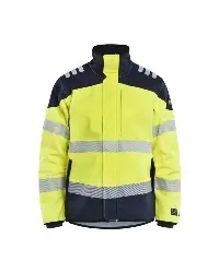 Produktfoto 1 von 494815603389 Multinorm Softshell Jacke HighVis Gelb/Navy 4XL