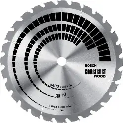 Produktfoto 1 von 2608640693 HM-Kreissägeblatt Nagelf. 400x3,5/2,5x30 28Z HB Bos