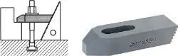 Produktfoto 1 von 70250 Spanneisen mit Treppenzähnen Nr. 6314Z 14x160 mm AMF