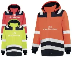 403020YELLOWINK8XL Warnschutz Parka Bicolor gelb/dunkelblau 8XL -TRICORP-