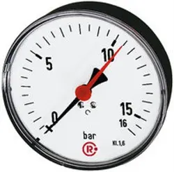 Produktfoto 1 von 256 256, Standardmano., Stahlblech, G 1/4 hinten zentr., 0-10,0 bar, Ø 100