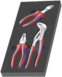 Produktfoto 1 von 05150180001 Zangen-Satz-Einlage KNIPEX Set 1, 3-teilig -Wera-