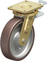 Produktfoto 1 von LS-GB 250K-ST-RI4 BLICKLE Stahlgeschweißte Schwerlast-Bockrolle mit Stahlfeder