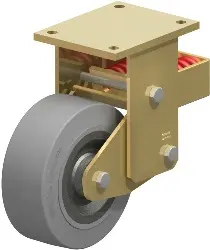 Produktfoto 1 von BSFN-SE 202K-SG BLICKLE Stahlgeschweißte Schwerlast-Bockrolle mit Stahlfeder