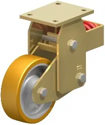 Produktfoto 1 von BSFN-GTH 160K BLICKLE Stahlgeschweißte Schwerlast-Bockrolle mit Stahlfeder