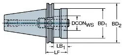 Produktfoto 1 von C8A3904550100 SANDVIK COROMANT CAPTO-Grundhalter
