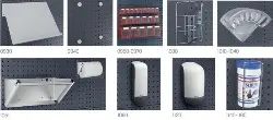 Produktfoto 1 von 02513017.19 perfo Klarsichtmagazin 6 anthrazitgrau 600x96x112 mm