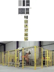 Produktfoto 1 von 9947 Schiebetür, Flachgitter H2000 x B1980 mm -TTS-