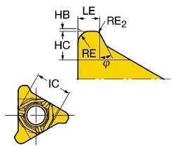 Produktfoto 1 von 266RG270000800BGH13A SANDVIK CoroTread Adapter Rohling